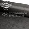 2nd Quality Commercial Grade Carbon Fiber Fabric Plain Weave 3k 5.7oz/193gsm - 50"/127cm