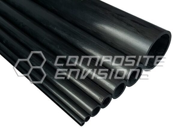 Carbon Fiber Pultruded Round Tube 10mm OD x 8mm ID x 1.2m 