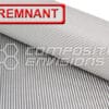 Silver Aluminized Fiberglass Fabric 2x2 Twill 50"/127cm 9.14oz/310gsm (Remnant) - 3 Yard, 2nd Quality
