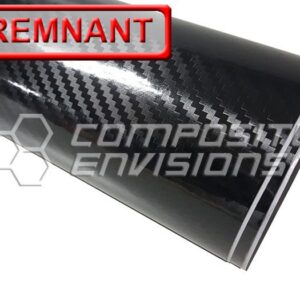 Carbon Fiber 2x2 Twill Gloss Finish Vinyl Sticker 60"/152.4cm Wide Air Release DISCOUNTED REMNANTS