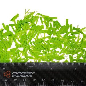Precision Cut Chopped Fiberglass - Lime Green