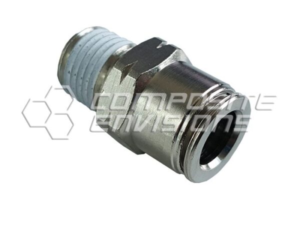Legines Nickel Plated Brass Push to Connect Fitting for High Pressure Misting System 