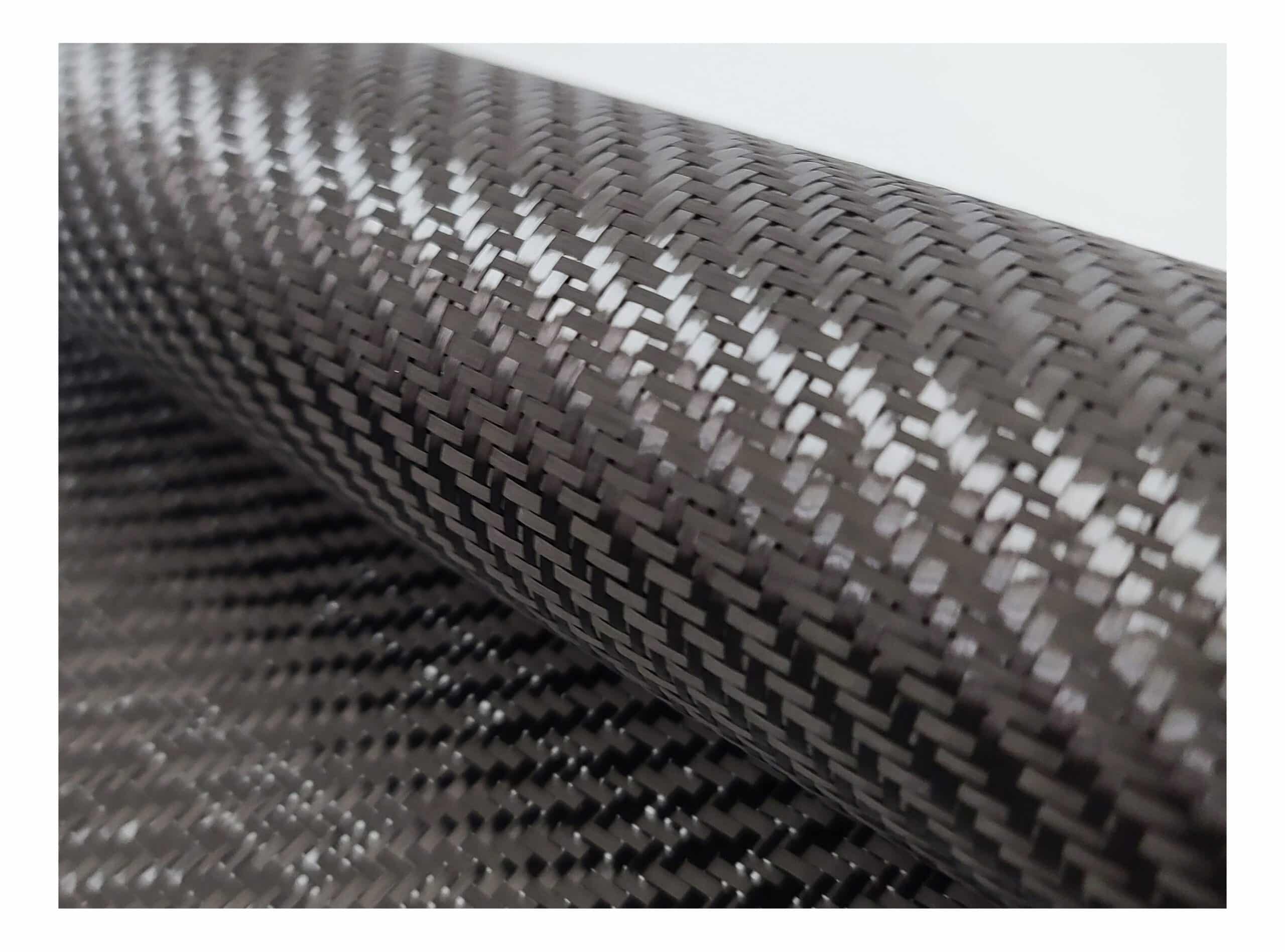 100 ft 12K 19.7 oz sq yd 8" Carbon Fiber Fabric:  2x2 Twill Weave 