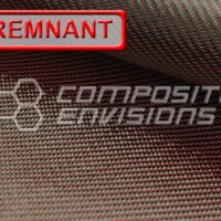 Red Mirage Carbon Fiber Fabric 2x2 Twill 3k 50"/127cm 8.6oz/290gsm High Density DISCOUNTED REMNANTS