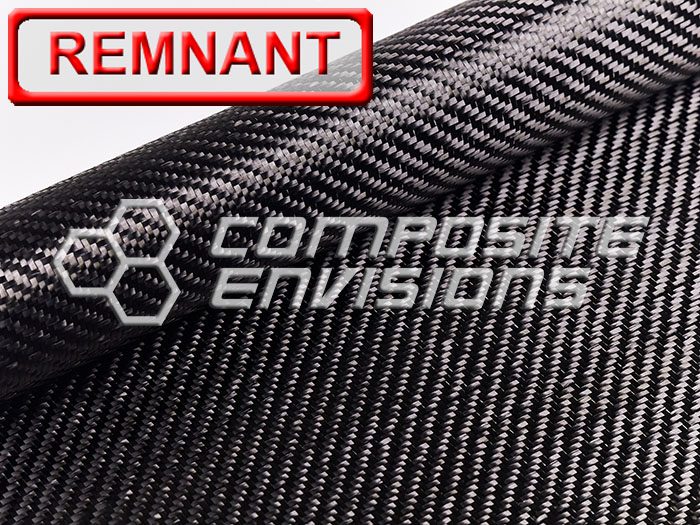 Carbon Fiber/LMFG Stabilized Fabric 2x2 Twill 3k 50"/127cm 6.1oz/206gsm Toray T300 DISCOUNTED REMNANTS