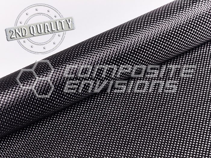 2nd Quality Carbon Fiber Fabric Plain Weave Intermediate Modulus 6k 49.75"/126.36cm 6.13oz/208gsm Hexcel IM7