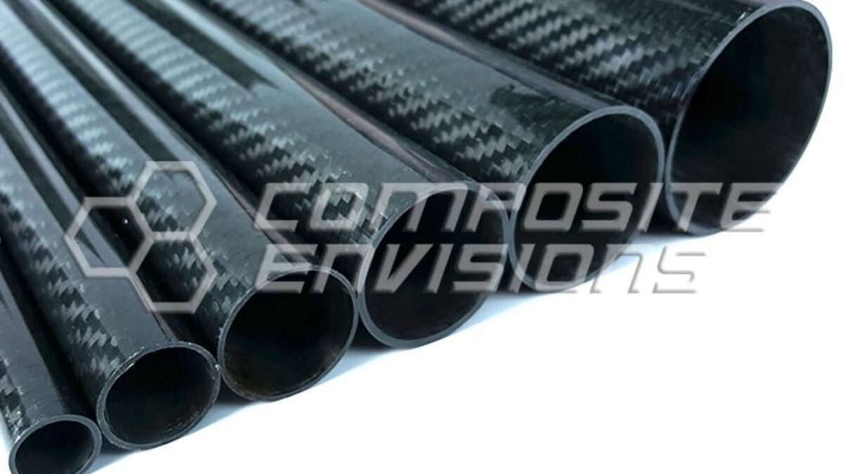 1-4pcs 55mm x 53mm x 500mm 3k Carbon Fiber Tube Matt Twill CF Tubing/Pole/Shaft