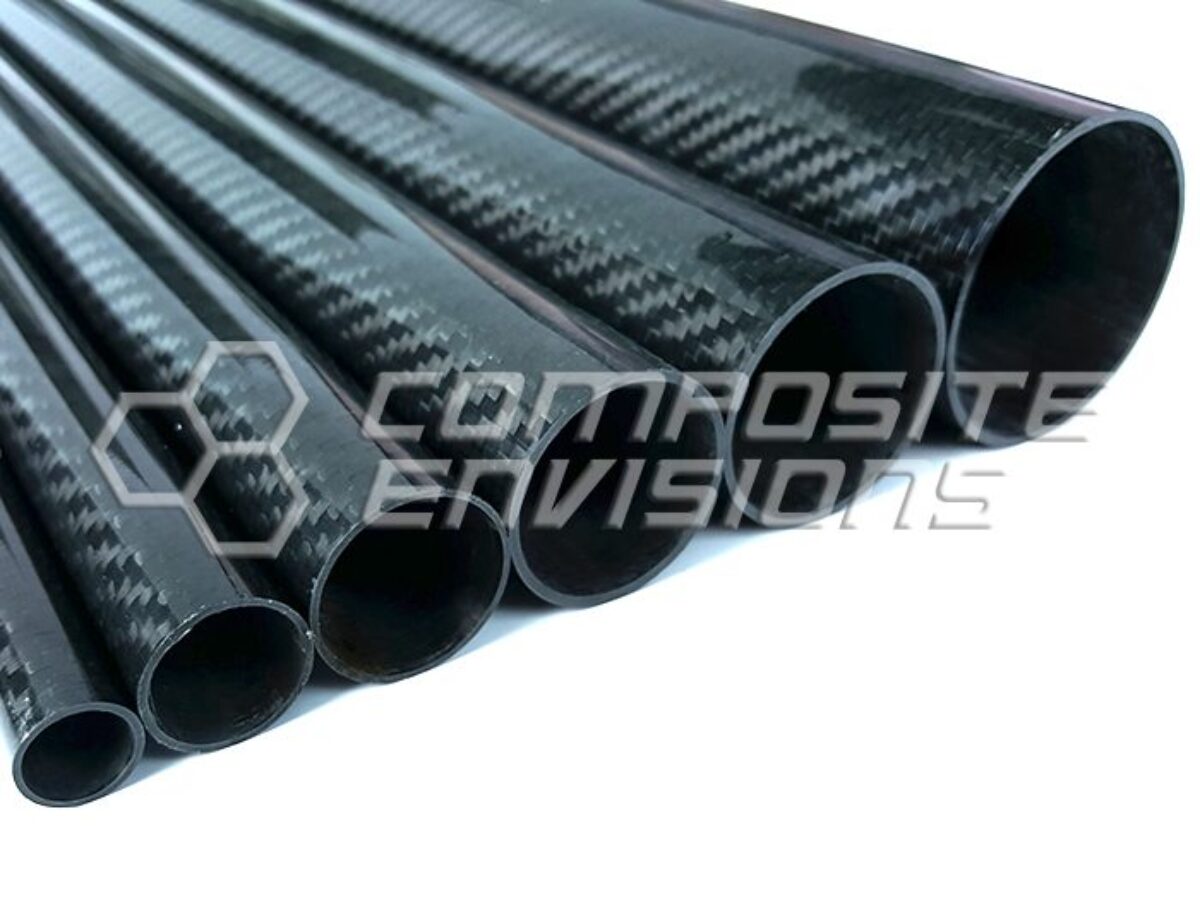 Long carbon Fiber tube 3k Glossy 1m 50MM OD x 48MM ID X 1000 MM Roll Wrapped 