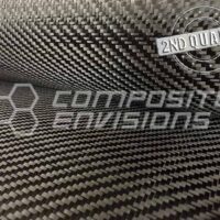 2nd Quality Carbon Fiber Fabric 2x2 Twill 3k 50"/127cm 6oz/203gsm Hexcel AS4 with Tracers