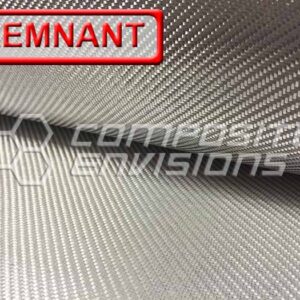 Soft Silver Aluminized Fiberglass Fabric Double Side Coated 2x2 Twill 3k 50"/127cm 8.78oz/298gsm DISCOUNTED REMNANTS