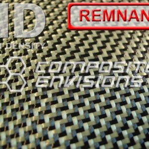 Carbon Fiber/Yellow Kevlar Fabric 2x2 Dual Twill 3k 50"/127cm 7.2oz/245gsm DISCOUNTED REMNANTS