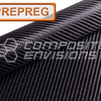 VARIABLE TEMP 150°F to 250°F Cure Carbon Fiber Fabric 2x2 Twill PREPREG Double Sided 3k 50"/127cm 6oz/203gsm Toray T300
