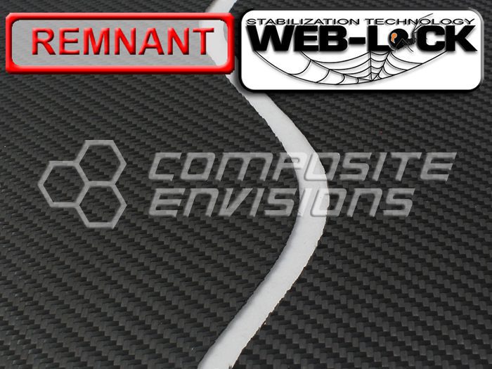 Carbon Fiber Fabric High Density 2x2 Twill 3k 7.23oz/245gsm Toray T300 with Web-Lock Stabilization DISCOUNTED REMNANTS
