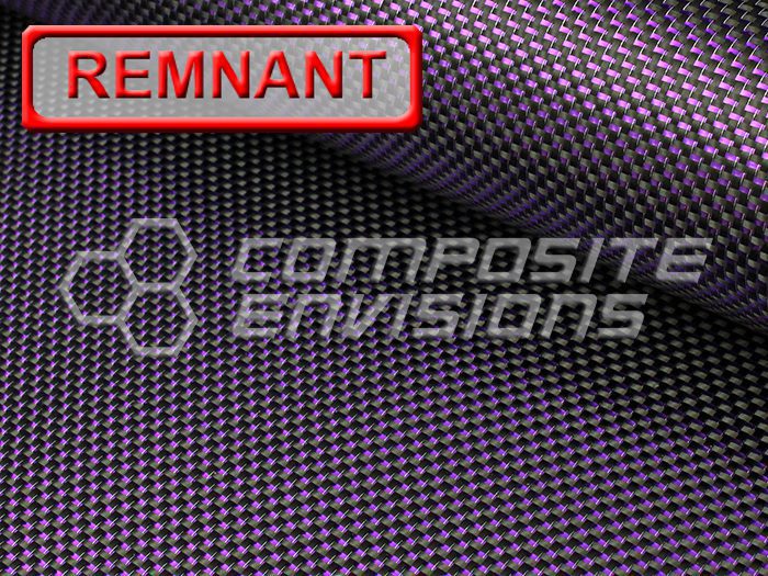 Purple Reflections Carbon Fiber Fabric Plain Weave 3k 50"/127cm 5.7oz/193gsm DISCOUNTED REMNANTS