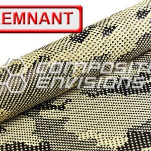 Camouflage Carbon Fiber Aramid Hybrid 3k/1500d 50"/127cm 6oz/203gsm DISCOUNTED REMNANTS
