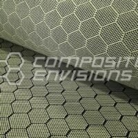 Carbon Fiber/Aramid Hybrid Fabric Honeycomb 3k 50"/127cm 6.49oz/220gsm