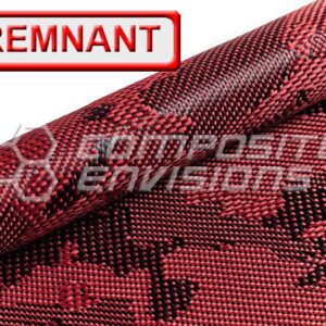 Camouflage Carbon Fiber/Red Aramid Hybrid 3k/1500d 50"/127cm 6oz/203gsm DISCOUNTED REMNANTS