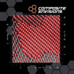 Camouflage Carbon Fiber/Red Aramid Hybrid 3k/1500d 50"/127cm 6oz/203gsm