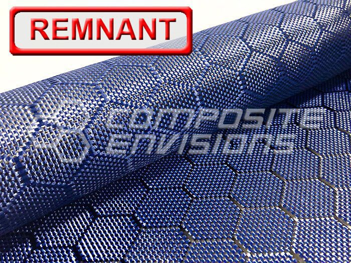 Carbon Fiber/Blue Aramid Hybrid Fabric Honeycomb 3k 50"/127cm 6.49oz/220gsm DISCOUNTED REMNANTS
