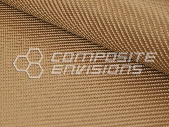 Tan Kevlar Fabric 2×2 Twill Weave 1500d 50″/127cm 6.2oz/210gsm ...