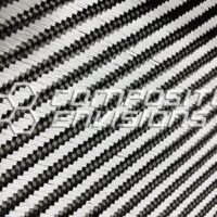 Carbon Fiber/Innegra S Fabric 4x4 Twill 3k/940d 50"/127cm 7.8oz/265gsm 18epi x 30 ppi