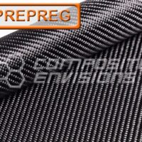 VARIABLE TEMP 150°F to 250°F Cure Carbon Fiber Fabric 2x2 Twill PREPREG Double Sided 6k 50"/127cm 11oz/372gsm