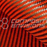 Carbon Fiber/Orange Kevlar Fabric 2x2 Twill 3k 50"/127cm 5.5oz/186gsm