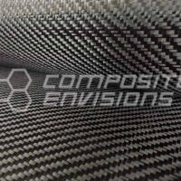 Commercial Grade Carbon Fiber Fabric 2x2 Twill 3k 6oz/203gsm 50" with Tracers