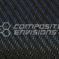 Blue Reflections Carbon Fiber Fabric 2x2 Twill 3k 50