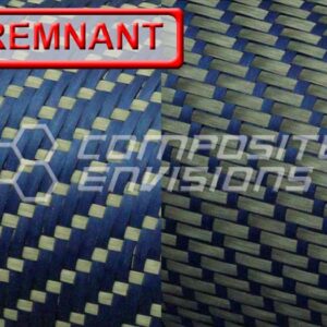Reversible Carbon Fiber/Blue Kevlar Fabric 3x1 Twill 3k 50"/127cm 5.5oz/186gsm DISCOUNTED REMNANTS