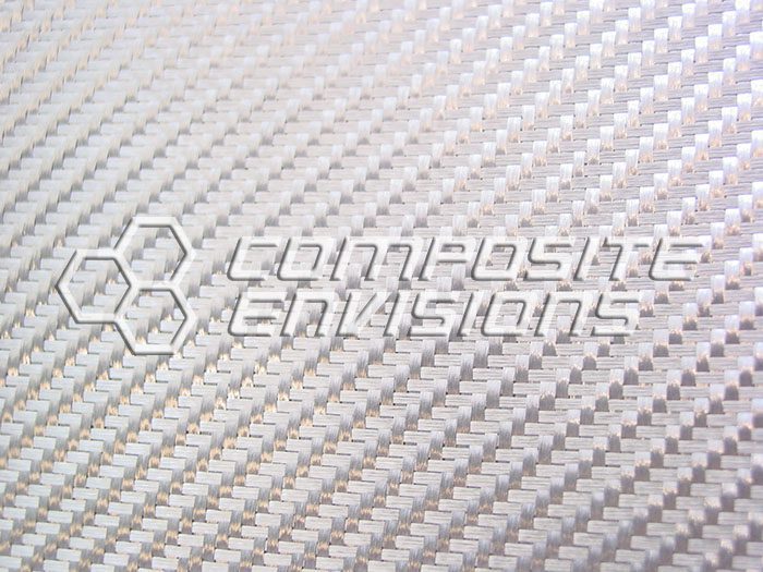 Silver Aluminized Fiberglass Veneer Sheet .023"/.6mm 2x2 Twill - EPOXY