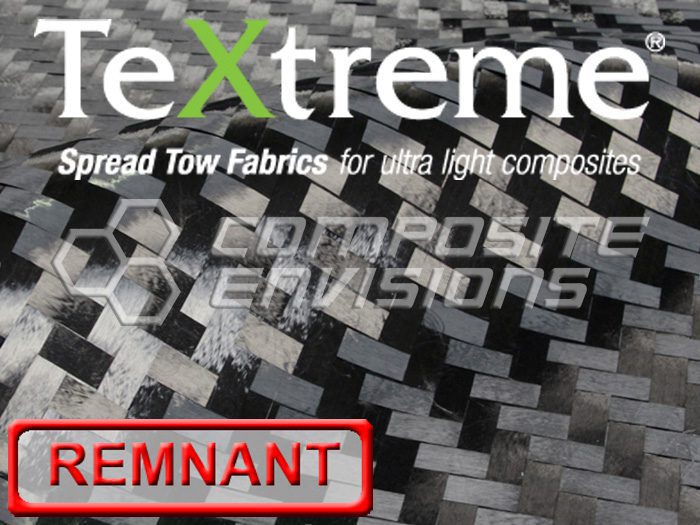 TeXtreme® WT1099 - HS Spread Tow Carbon Fiber 2x2 Twill 12k 4.74oz/160gsm DISCOUNTED REMNANTS