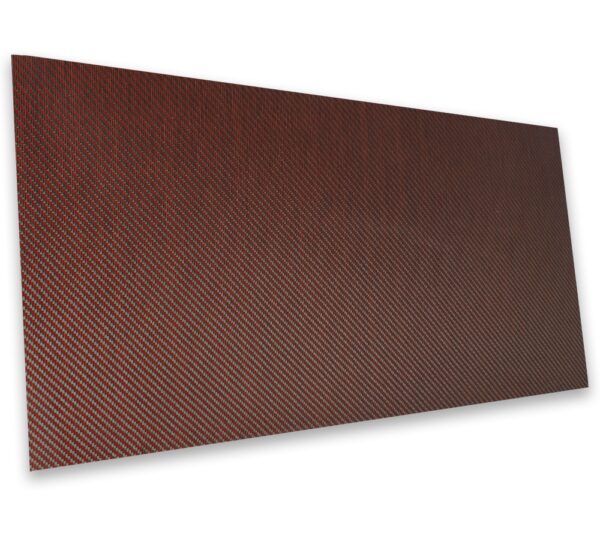 Carbon Fiber / Orange Kevlar Composite Plate 2×2 Twill - Composite
