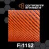Carbon Fiber/Orange Kevlar Fabric 2x2 Twill 3k 6.6oz/222gsm High Density-Sample (4"x4")