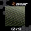 Yellow Mirage Carbon Fiber Fabric 2x2 Twill 3k 8.6oz/290gsm High Density-Sample (4"x4")