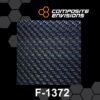 Carbon Fiber/Blue Kevlar Fabric 2x2 DUAL Twill 3k 6.5oz/220gsm-Sample (4"x4")