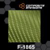 Yellow Aramid Fabric 2x2 Twill Weave 1500d 5.46oz/185gsm-Sample (4"x4")