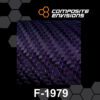 Purple Reflections Carbon Fiber Fabric 2x2 Twill 3k 5.9oz/200gsm-Sample (4"x4")