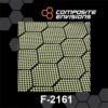 Carbon Fiber/Aramid Hybrid Fabric Honeycomb 3k 6.49oz/220gsm-Sample (4"x4")