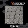 Carbon Fiber/Innegra Hybrid Fabric Honeycomb 3k 5.19oz/176gsm-Sample (4"x4")