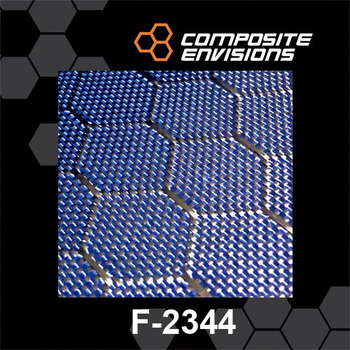 Carbon Fiber/Blue Kevlar Fabric 2x2 Twill 3k 50/127cm 5.5oz/186gsm