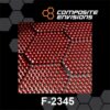 Carbon Fiber/Red Aramid Hybrid Fabric Honeycomb 3k 6.49oz/220gsm-Sample (4"x4")