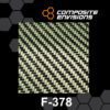 Carbon Fiber/Yellow Aramid Fabric 2x2 Twill 3k 5.5oz/186gsm-Sample (4"x4")