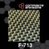 Carbon Fiber/Yellow Kevlar Fabric 2x2 Dual Twill 3k 5.5oz/186gsm-Sample (4"x4")