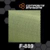 Carbon Fiber/Yellow Kevlar Fabric Plain Weave 3k 5.5oz/186gsm-Sample (4"x4")