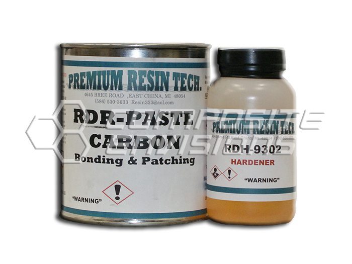 RDR-PASTE-CARBON / RDH-9302 Carbon Fiber Filled Epoxy Bonding and Patching Paste with Hardener