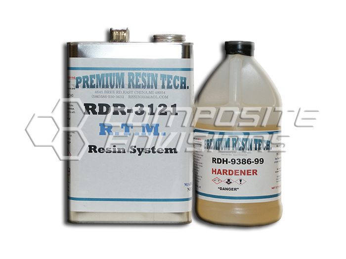 RDR-3121 RDH-9386-99 High Impact/High Temp Vacuum Infusion Epoxy 3:1 1.33 Gallon Kit 325° F - 1 hour Pot Life - Kit Size 1.33 Gallon