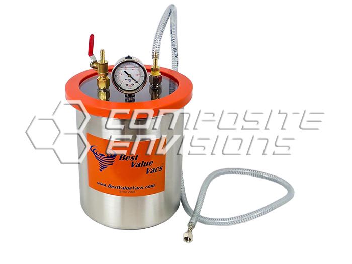 1.5 Gallon Resin Trap Vacuum Chamber Stainless Steel
