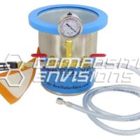 Glass Vac 1.5 Gallon Tall Stainless Steel Vacuum Chamber
