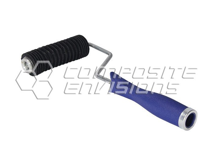 Flexible Bristle Roller 1.5" Dia x 4.5" Length - Plastic Handle